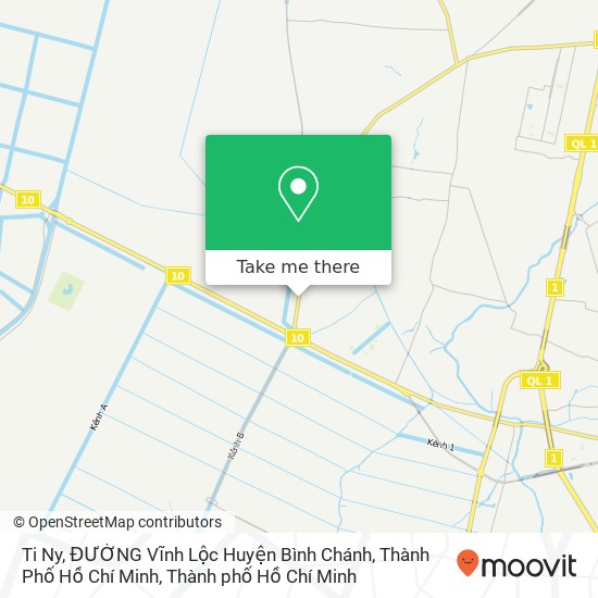 Bản đồ Ti Ny, ĐƯỜNG Vĩnh Lộc Huyện Bình Chánh, Thành Phố Hồ Chí Minh