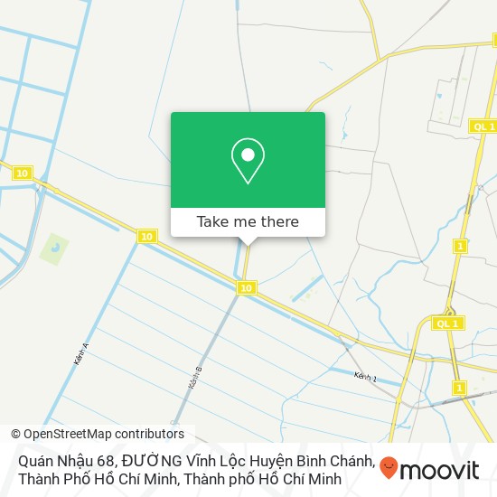 Bản đồ Quán Nhậu 68, ĐƯỜNG Vĩnh Lộc Huyện Bình Chánh, Thành Phố Hồ Chí Minh
