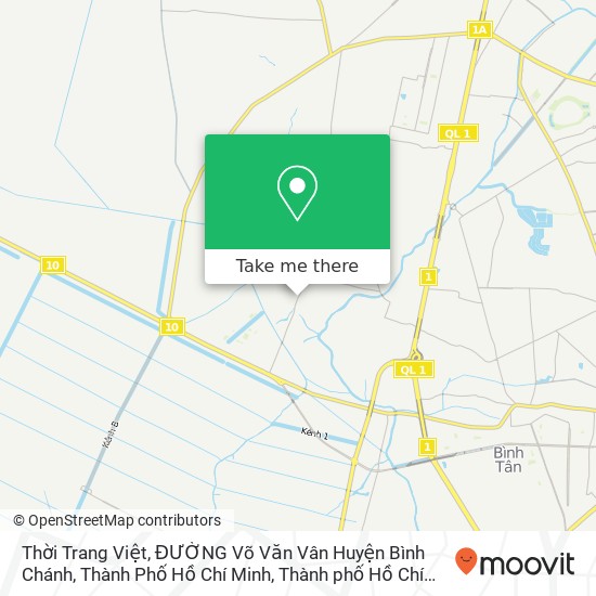 Bản đồ Thời Trang Việt, ĐƯỜNG Võ Văn Vân Huyện Bình Chánh, Thành Phố Hồ Chí Minh