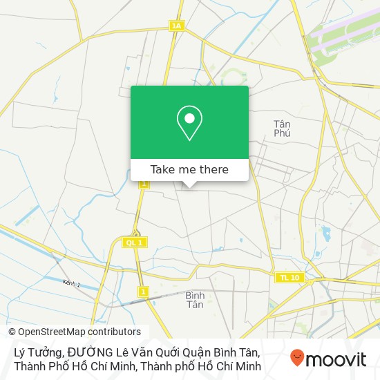 Bản đồ Lý Tưởng, ĐƯỜNG Lê Văn Quới Quận Bình Tân, Thành Phố Hồ Chí Minh