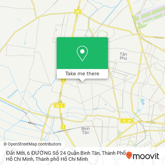 Bản đồ Đất Mới, 6 ĐƯỜNG Số 24 Quận Bình Tân, Thành Phố Hồ Chí Minh