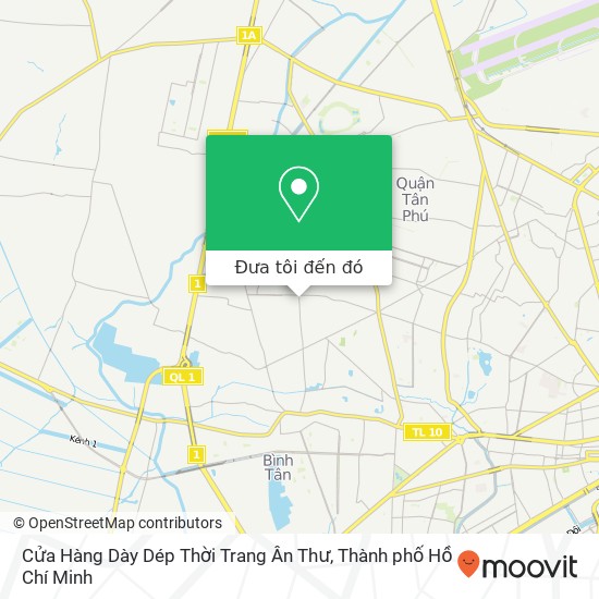 Bản đồ Cửa Hàng Dày Dép Thời Trang Ân Thư, ĐƯỜNG Bình Trị Đông Quận Bình Tân, Thành Phố Hồ Chí Minh