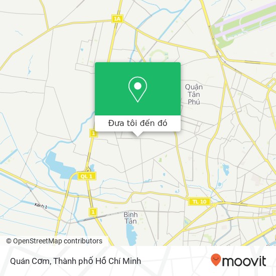 Bản đồ Quán Cơm, 410 ĐƯỜNG Lê Văn Quới Quận Bình Tân, Thành Phố Hồ Chí Minh