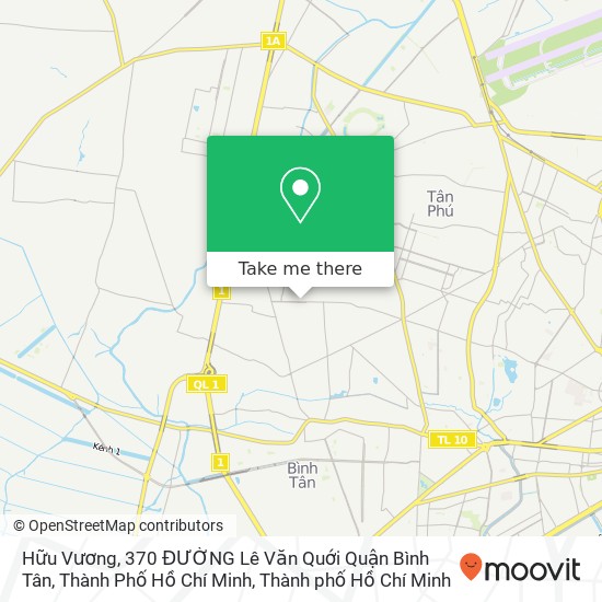 Bản đồ Hữu Vương, 370 ĐƯỜNG Lê Văn Quới Quận Bình Tân, Thành Phố Hồ Chí Minh