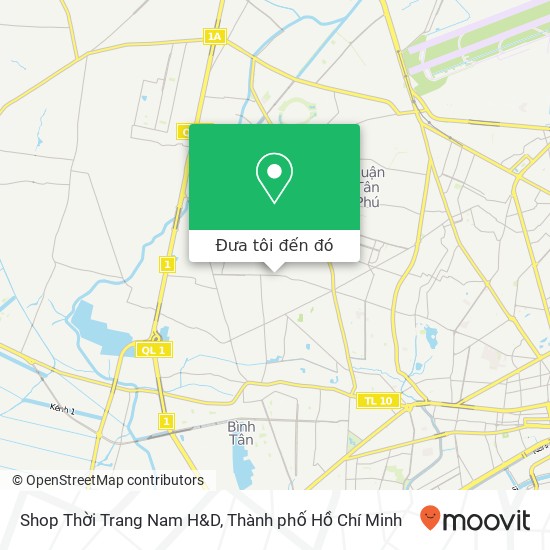 Bản đồ Shop Thời Trang Nam H&D, 312 ĐƯỜNG Lê Văn Quới Quận Bình Tân, Thành Phố Hồ Chí Minh
