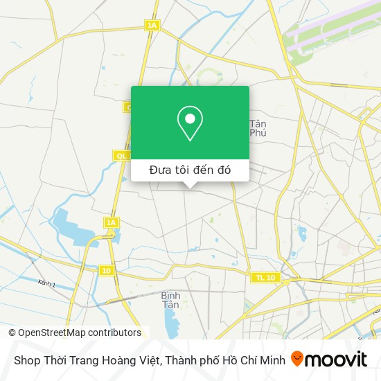 Bản đồ Shop Thời Trang Hoàng Việt