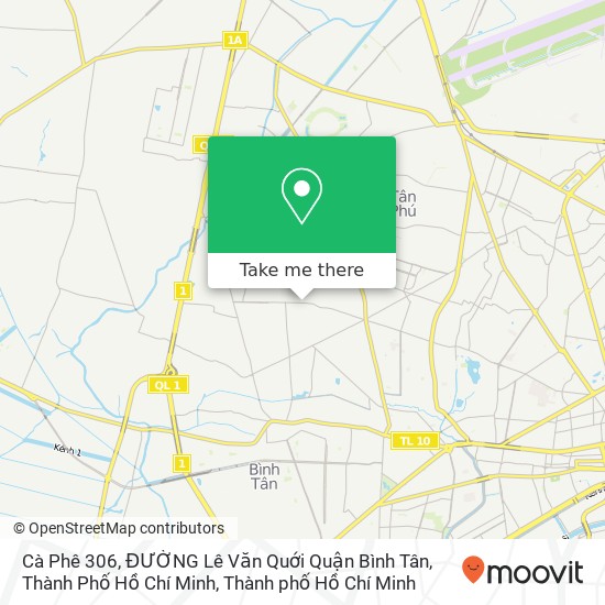 Bản đồ Cà Phê 306, ĐƯỜNG Lê Văn Quới Quận Bình Tân, Thành Phố Hồ Chí Minh