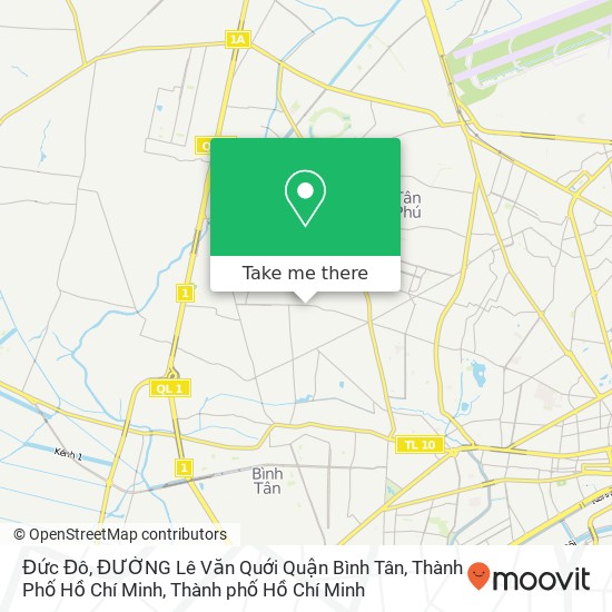 Bản đồ Đức Đô, ĐƯỜNG Lê Văn Quới Quận Bình Tân, Thành Phố Hồ Chí Minh