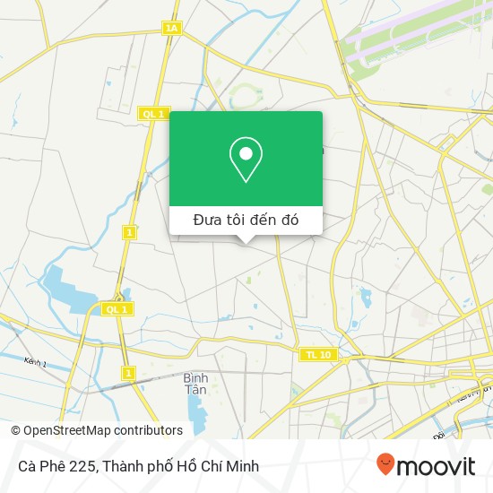 Bản đồ Cà Phê 225, 225 ĐƯỜNG Lê Văn Quới Quận Bình Tân, Thành Phố Hồ Chí Minh