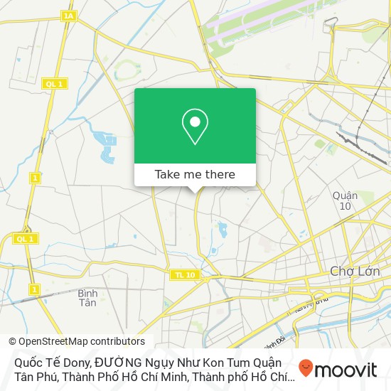 Bản đồ Quốc Tế Dony, ĐƯỜNG Ngụy Như Kon Tum Quận Tân Phú, Thành Phố Hồ Chí Minh