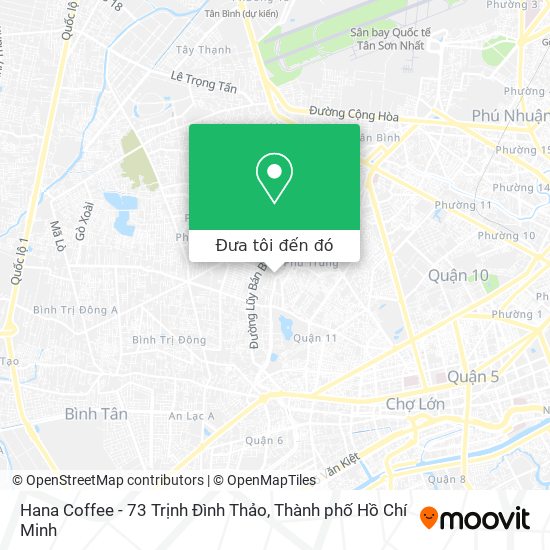 Bản đồ Hana Coffee - 73 Trịnh Đình Thảo