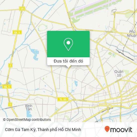 Bản đồ Cơm Gà Tam Kỳ, ĐƯỜNG Thạch Lam Quận Tân Phú, Thành Phố Hồ Chí Minh