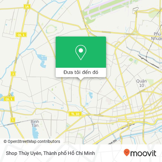 Bản đồ Shop Thúy Uyên, ĐƯỜNG Lũy Bán Bích Quận Tân Phú, Thành Phố Hồ Chí Minh