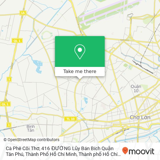 Bản đồ Cà Phê Cõi Thơ, 416 ĐƯỜNG Lũy Bán Bích Quận Tân Phú, Thành Phố Hồ Chí Minh