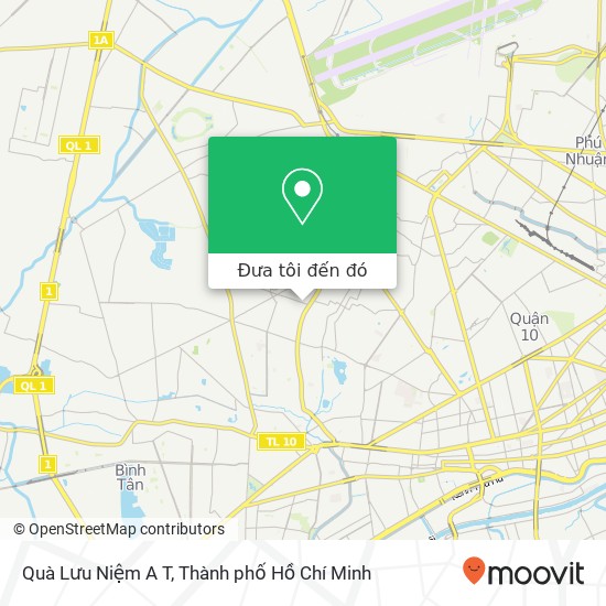 Bản đồ Quà Lưu Niệm A T, 19 ĐƯỜNG Thạch Lam Quận Tân Phú, Thành Phố Hồ Chí Minh
