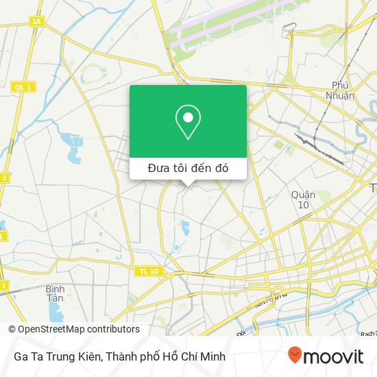 Bản đồ Ga Ta Trung Kiên, ĐƯỜNG Khuông Việt Quận Tân Phú, Thành Phố Hồ Chí Minh