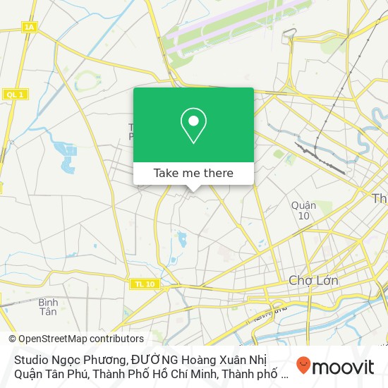 Bản đồ Studio Ngọc Phương, ĐƯỜNG Hoàng Xuân Nhị Quận Tân Phú, Thành Phố Hồ Chí Minh
