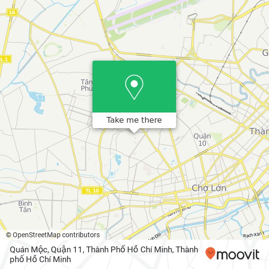 Bản đồ Quán Mộc, Quận 11, Thành Phố Hồ Chí Minh