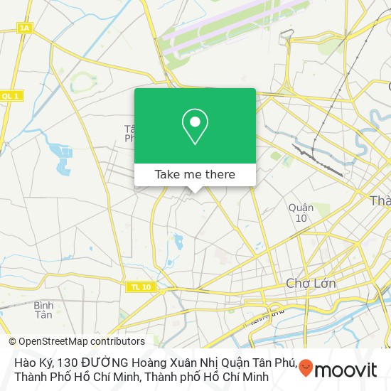 Bản đồ Hào Ký, 130 ĐƯỜNG Hoàng Xuân Nhị Quận Tân Phú, Thành Phố Hồ Chí Minh