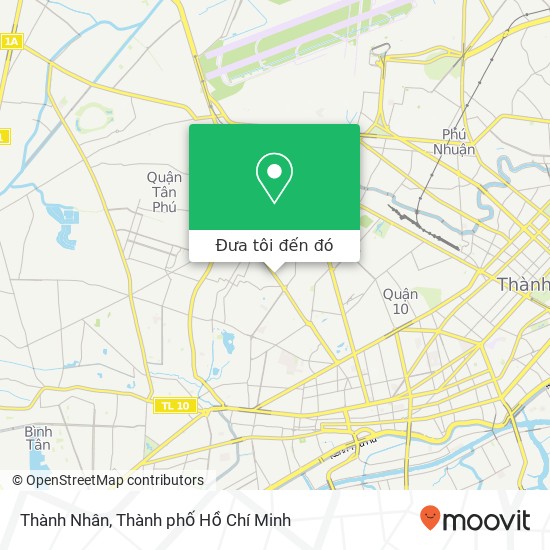 Bản đồ Thành Nhân, 348 ĐƯỜNG Âu Cơ Quận Tân Bình, Thành Phố Hồ Chí Minh