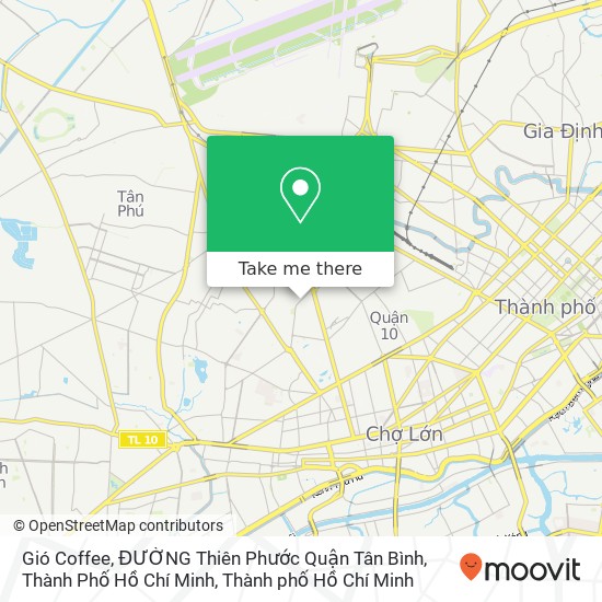 Bản đồ Gió Coffee, ĐƯỜNG Thiên Phước Quận Tân Bình, Thành Phố Hồ Chí Minh