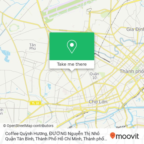 Bản đồ Coffee Quỳnh Hương, ĐƯỜNG Nguyễn Thị Nhỏ Quận Tân Bình, Thành Phố Hồ Chí Minh