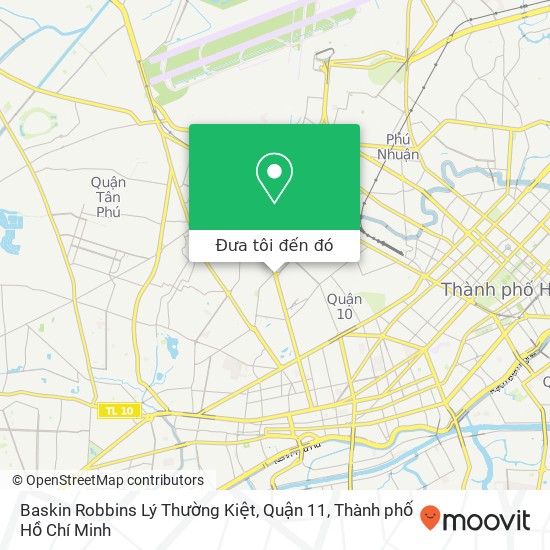 Bản đồ Baskin Robbins Lý Thường Kiệt, Quận 11, ĐƯỜNG Nguyễn Thị Diệu Hương Quận 11, Thành Phố Hồ Chí Minh