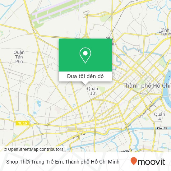 Bản đồ Shop Thời Trang Trẻ Em, 170 ĐƯỜNG Thành Thái Quận 10, Thành Phố Hồ Chí Minh