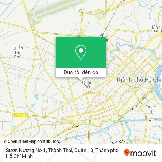 Bản đồ Sườn Nướng No 1, Thành Thái, Quận 10, ĐƯỜNG Thành Thái Quận 10, Thành Phố Hồ Chí Minh