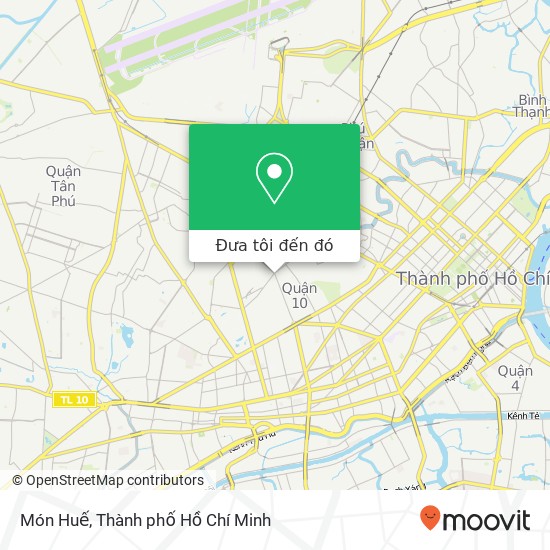 Bản đồ Món Huế, Quận 10, Thành Phố Hồ Chí Minh