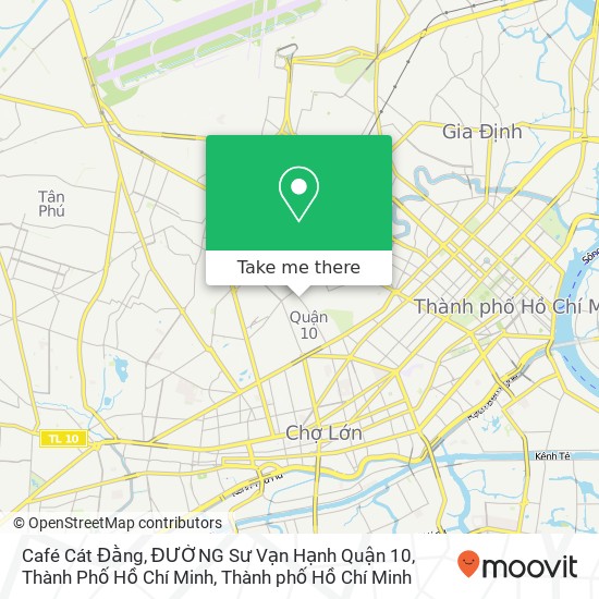 Bản đồ Café Cát Đằng, ĐƯỜNG Sư Vạn Hạnh Quận 10, Thành Phố Hồ Chí Minh