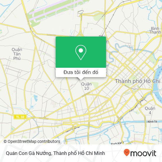 Bản đồ Quán Con Gà Nướng, HẺM 152 Thành Thái Quận 10, Thành Phố Hồ Chí Minh