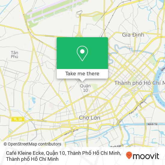 Bản đồ Café Kleine Ecke, Quận 10, Thành Phố Hồ Chí Minh