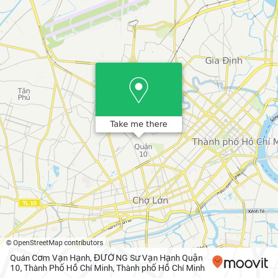 Bản đồ Quán Cơm Vạn Hạnh, ĐƯỜNG Sư Vạn Hạnh Quận 10, Thành Phố Hồ Chí Minh