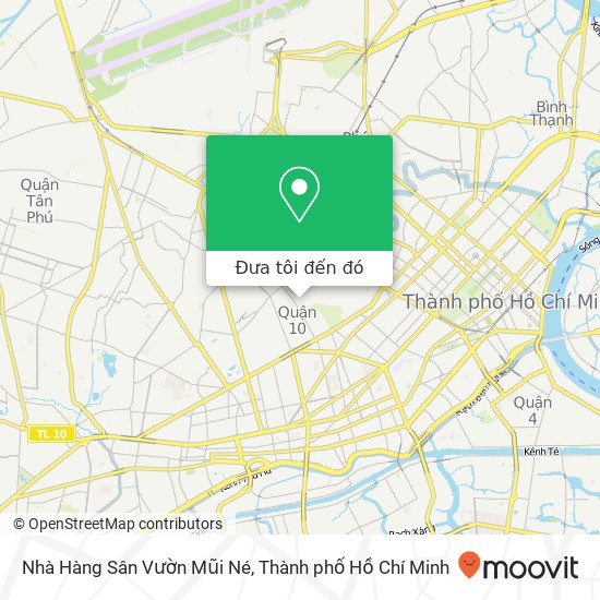 Bản đồ Nhà Hàng Sân Vườn Mũi Né, HẺM 824 Sư Vạn Hạnh Quận 10, Thành Phố Hồ Chí Minh