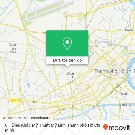 Bản đồ CH Điêu Khắc Mỹ Thuật Mỹ Linh, ĐƯỜNG Tô Hiến Thành Quận 10, Thành Phố Hồ Chí Minh