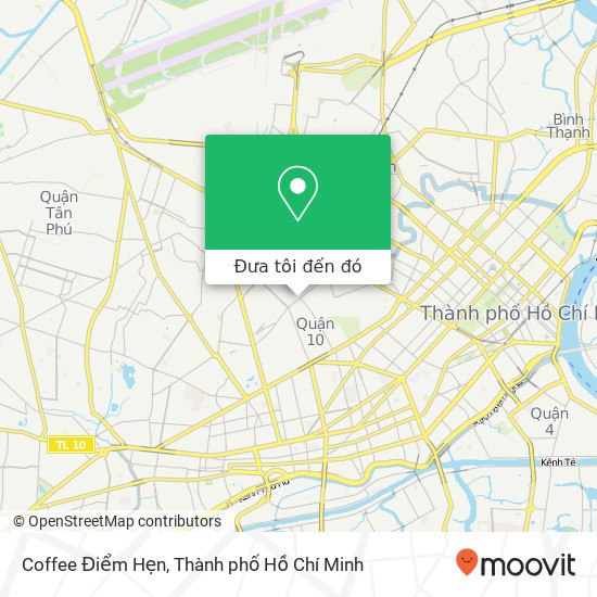 Bản đồ Coffee Điểm Hẹn, 268 ĐƯỜNG Tô Hiến Thành Quận 10, Thành Phố Hồ Chí Minh