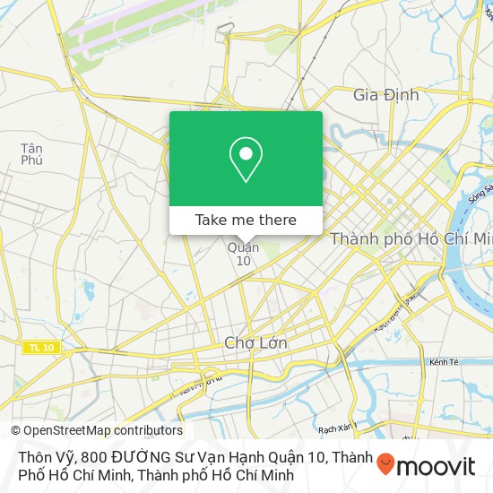 Bản đồ Thôn Vỹ, 800 ĐƯỜNG Sư Vạn Hạnh Quận 10, Thành Phố Hồ Chí Minh