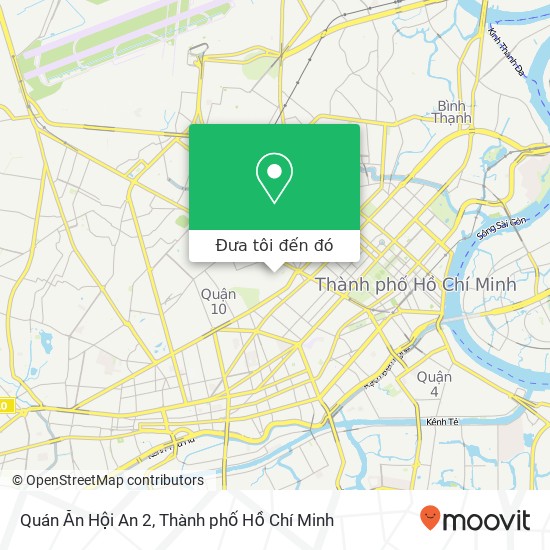 Bản đồ Quán Ăn Hội An 2, HẺM 285 Cách Mạng Tháng 8 Quận 10, Thành Phố Hồ Chí Minh