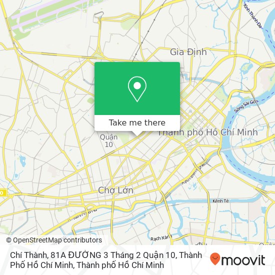 Bản đồ Chí Thành, 81A ĐƯỜNG 3 Tháng 2 Quận 10, Thành Phố Hồ Chí Minh