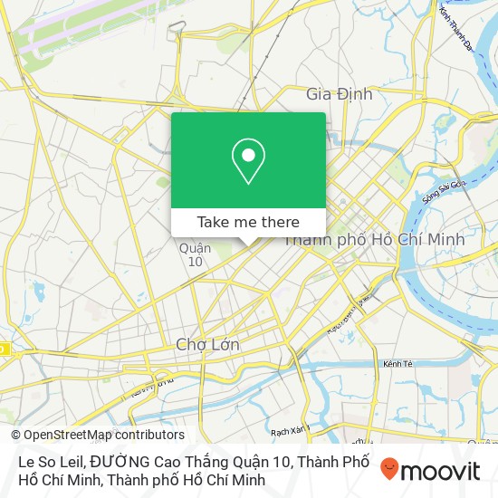 Bản đồ Le So Leil, ĐƯỜNG Cao Thắng Quận 10, Thành Phố Hồ Chí Minh