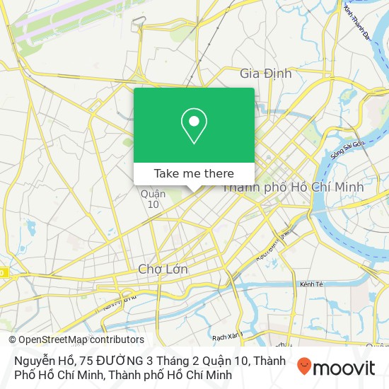 Bản đồ Nguyễn Hồ, 75 ĐƯỜNG 3 Tháng 2 Quận 10, Thành Phố Hồ Chí Minh