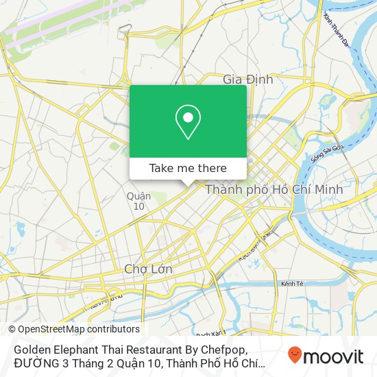 Bản đồ Golden Elephant Thai Restaurant By Chefpop, ĐƯỜNG 3 Tháng 2 Quận 10, Thành Phố Hồ Chí Minh