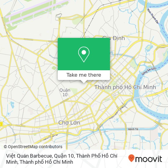 Bản đồ Việt Quán Barbecue, Quận 10, Thành Phố Hồ Chí Minh