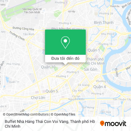 Bản đồ Buffet Nhà Hàng Thái Con Voi Vàng
