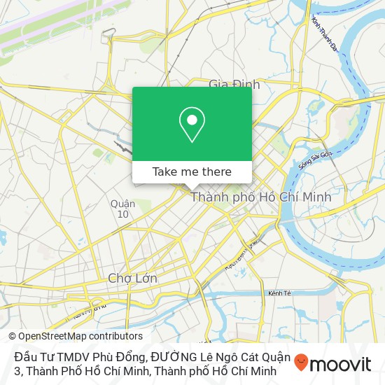 Bản đồ Đầu Tư TMDV Phù Đổng, ĐƯỜNG Lê Ngô Cát Quận 3, Thành Phố Hồ Chí Minh