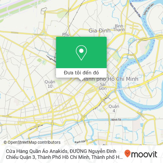 Bản đồ Cửa Hàng Quần Áo Anakids, ĐƯỜNG Nguyễn Đình Chiểu Quận 3, Thành Phố Hồ Chí Minh