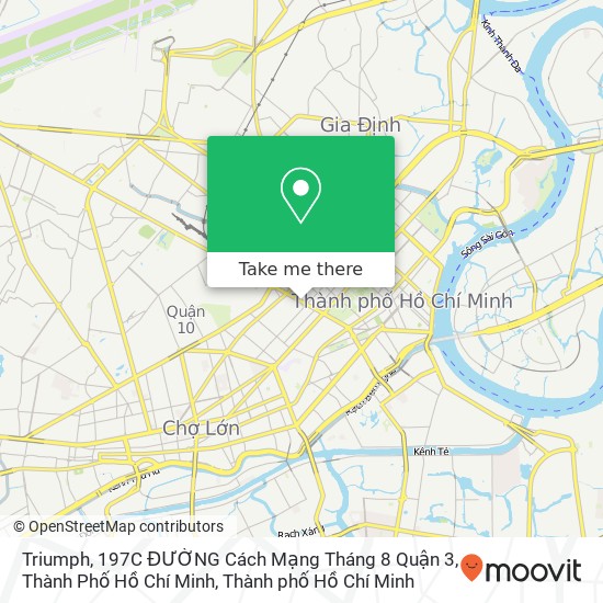 Bản đồ Triumph, 197C ĐƯỜNG Cách Mạng Tháng 8 Quận 3, Thành Phố Hồ Chí Minh