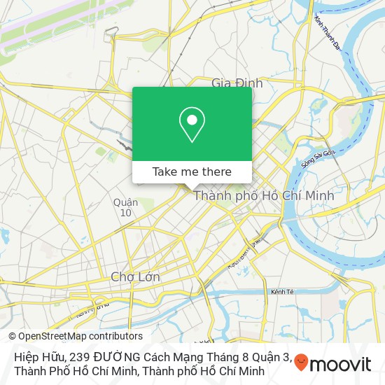Bản đồ Hiệp Hữu, 239 ĐƯỜNG Cách Mạng Tháng 8 Quận 3, Thành Phố Hồ Chí Minh