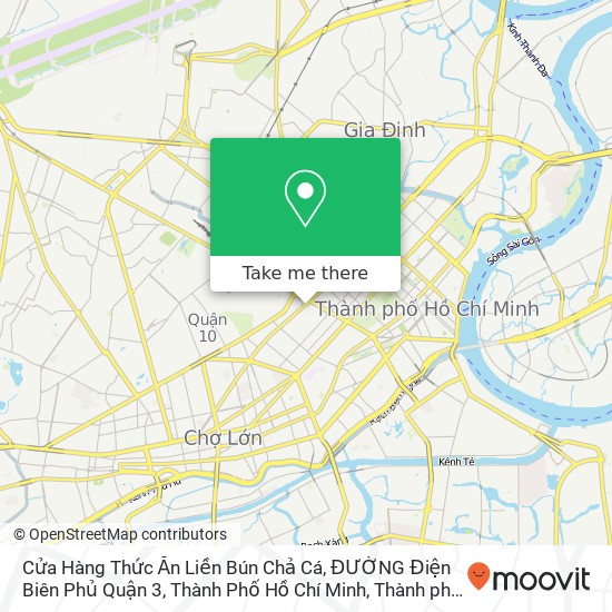 Bản đồ Cửa Hàng Thức Ăn Liền Bún Chả Cá, ĐƯỜNG Điện Biên Phủ Quận 3, Thành Phố Hồ Chí Minh